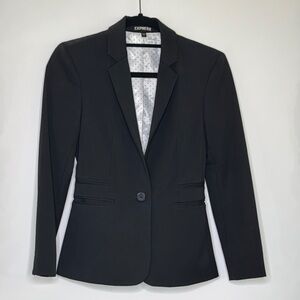 Express Black Blazer Tailored fitted suite jacket